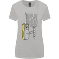 Screwdriver Funny Carpenter Electrician DIY Womens Wider Cut T-Shirt Sports Grey