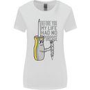 Screwdriver Funny Carpenter Electrician DIY Womens Wider Cut T-Shirt White
