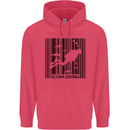Scuba Barcode Diving Diver Dive Funny Childrens Kids Hoodie Heliconia
