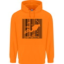 Scuba Barcode Diving Diver Dive Funny Childrens Kids Hoodie Orange