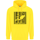 Scuba Barcode Diving Diver Dive Funny Childrens Kids Hoodie Yellow