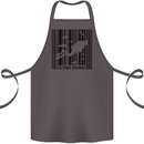 Scuba Barcode Diving Diver Dive Funny Cotton Apron 100% Organic Dark Grey