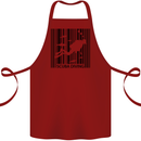 Scuba Barcode Diving Diver Dive Funny Cotton Apron 100% Organic Maroon