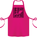 Scuba Barcode Diving Diver Dive Funny Cotton Apron 100% Organic Pink