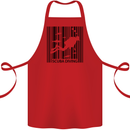 Scuba Barcode Diving Diver Dive Funny Cotton Apron 100% Organic Red