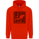 Scuba Barcode Diving Diver Dive Funny Mens 80% Cotton Hoodie Bright Red