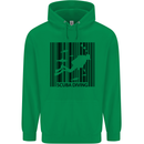 Scuba Barcode Diving Diver Dive Funny Mens 80% Cotton Hoodie Irish Green
