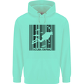 Scuba Barcode Diving Diver Dive Funny Mens 80% Cotton Hoodie Peppermint