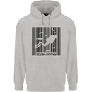 Scuba Barcode Diving Diver Dive Funny Mens 80% Cotton Hoodie Sports Grey