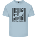 Scuba Barcode Diving Diver Dive Funny Mens Cotton T-Shirt Tee Top Light Blue