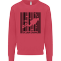 Scuba Barcode Diving Diver Dive Funny Mens Sweatshirt Jumper Heliconia