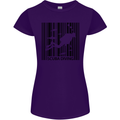 Scuba Barcode Diving Diver Dive Funny Womens Petite Cut T-Shirt Purple