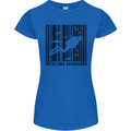 Scuba Barcode Diving Diver Dive Funny Womens Petite Cut T-Shirt Royal Blue