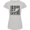 Scuba Barcode Diving Diver Dive Funny Womens Petite Cut T-Shirt Sports Grey