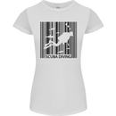 Scuba Barcode Diving Diver Dive Funny Womens Petite Cut T-Shirt White