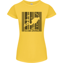 Scuba Barcode Diving Diver Dive Funny Womens Petite Cut T-Shirt Yellow