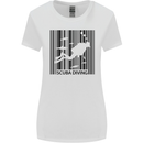 Scuba Barcode Diving Diver Dive Funny Womens Wider Cut T-Shirt White