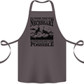 Scuba Dive No Explanation Funny Diving Cotton Apron 100% Organic Dark Grey