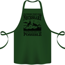 Scuba Dive No Explanation Funny Diving Cotton Apron 100% Organic Forest Green