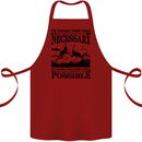 Scuba Dive No Explanation Funny Diving Cotton Apron 100% Organic Maroon