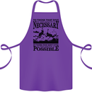 Scuba Dive No Explanation Funny Diving Cotton Apron 100% Organic Purple