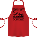 Scuba Dive No Explanation Funny Diving Cotton Apron 100% Organic Red