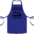 Scuba Dive No Explanation Funny Diving Cotton Apron 100% Organic Royal Blue