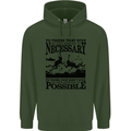 Scuba Dive No Explanation Funny Diving Mens 80% Cotton Hoodie Forest Green