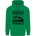 Scuba Dive No Explanation Funny Diving Mens 80% Cotton Hoodie Irish Green