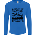 Scuba Dive No Explanation Funny Diving Mens Long Sleeve T-Shirt Royal Blue