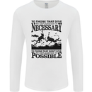 Scuba Dive No Explanation Funny Diving Mens Long Sleeve T-Shirt White