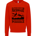 Scuba Dive No Explanation Funny Diving Mens Sweatshirt Jumper Bright Red