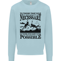 Scuba Dive No Explanation Funny Diving Mens Sweatshirt Jumper Light Blue