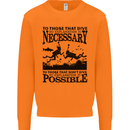 Scuba Dive No Explanation Funny Diving Mens Sweatshirt Jumper Orange