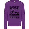 Scuba Dive No Explanation Funny Diving Mens Sweatshirt Jumper Purple