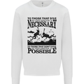 Scuba Dive No Explanation Funny Diving Mens Sweatshirt Jumper White