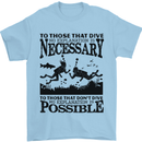 Scuba Dive No Explanation Funny Diving Mens T-Shirt Cotton Gildan Light Blue