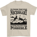 Scuba Dive No Explanation Funny Diving Mens T-Shirt Cotton Gildan Sand