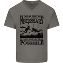 Scuba Dive No Explanation Funny Diving Mens V-Neck Cotton T-Shirt Charcoal