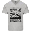 Scuba Dive No Explanation Funny Diving Mens V-Neck Cotton T-Shirt Sports Grey