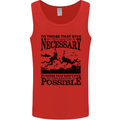 Scuba Dive No Explanation Funny Diving Mens Vest Tank Top Red