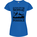 Scuba Dive No Explanation Funny Diving Womens Petite Cut T-Shirt Royal Blue