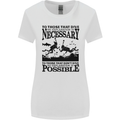 Scuba Dive No Explanation Funny Diving Womens Wider Cut T-Shirt White
