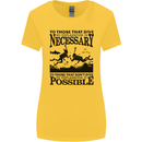Scuba Dive No Explanation Funny Diving Womens Wider Cut T-Shirt Yellow