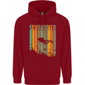 Scuba Diver Diving Dive Childrens Kids Hoodie Red