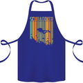 Scuba Diver Diving Dive Cotton Apron 100% Organic Royal Blue