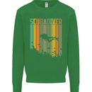 Scuba Diver Diving Dive Kids Sweatshirt Jumper Irish Green