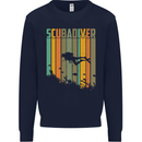 Scuba Diver Diving Dive Kids Sweatshirt Jumper Navy Blue