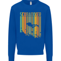 Scuba Diver Diving Dive Kids Sweatshirt Jumper Royal Blue