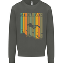 Scuba Diver Diving Dive Kids Sweatshirt Jumper Storm Grey